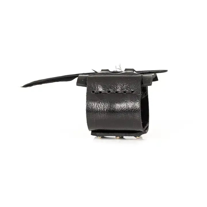 Minimal Feather Leather Cuff