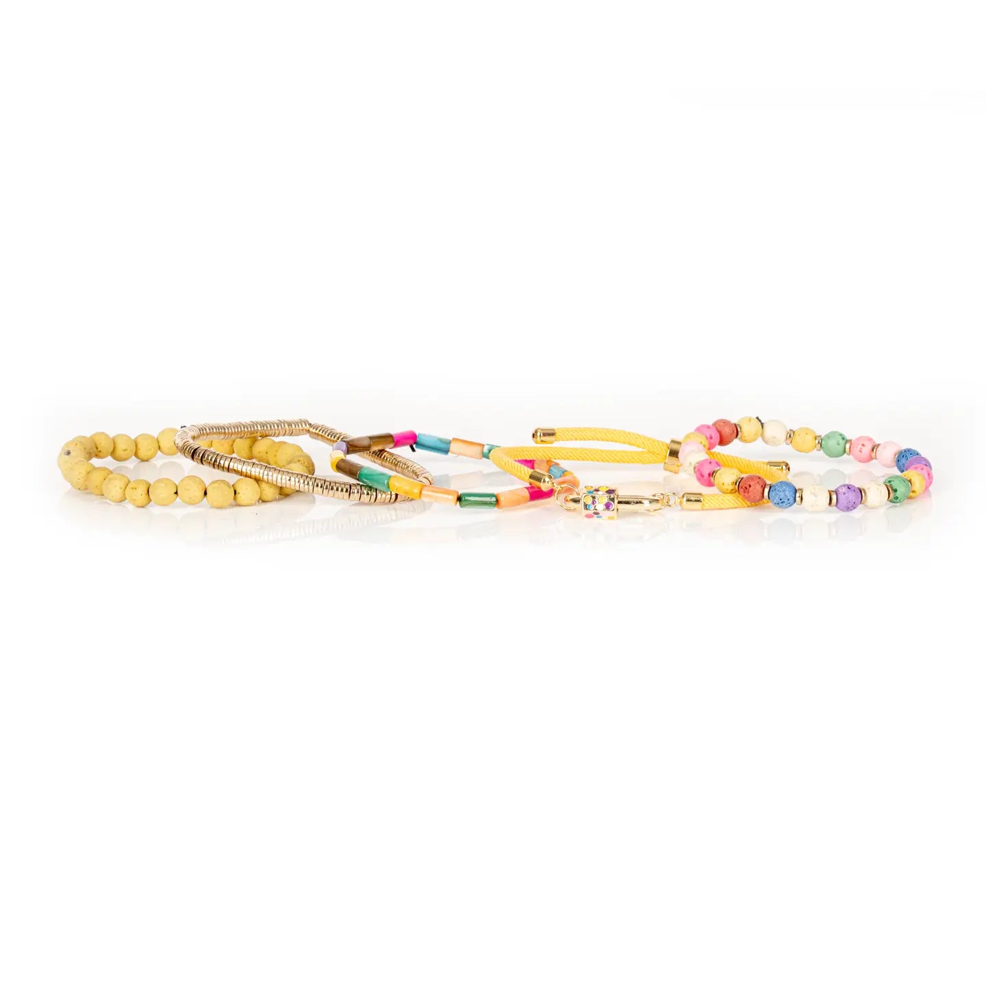 Sun Riot Colorful Bead Stack Bracelet