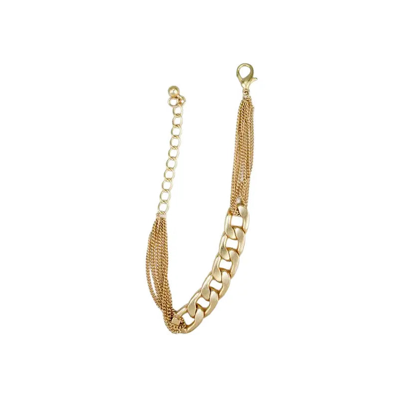 Gold Mixed Chain Bracelet