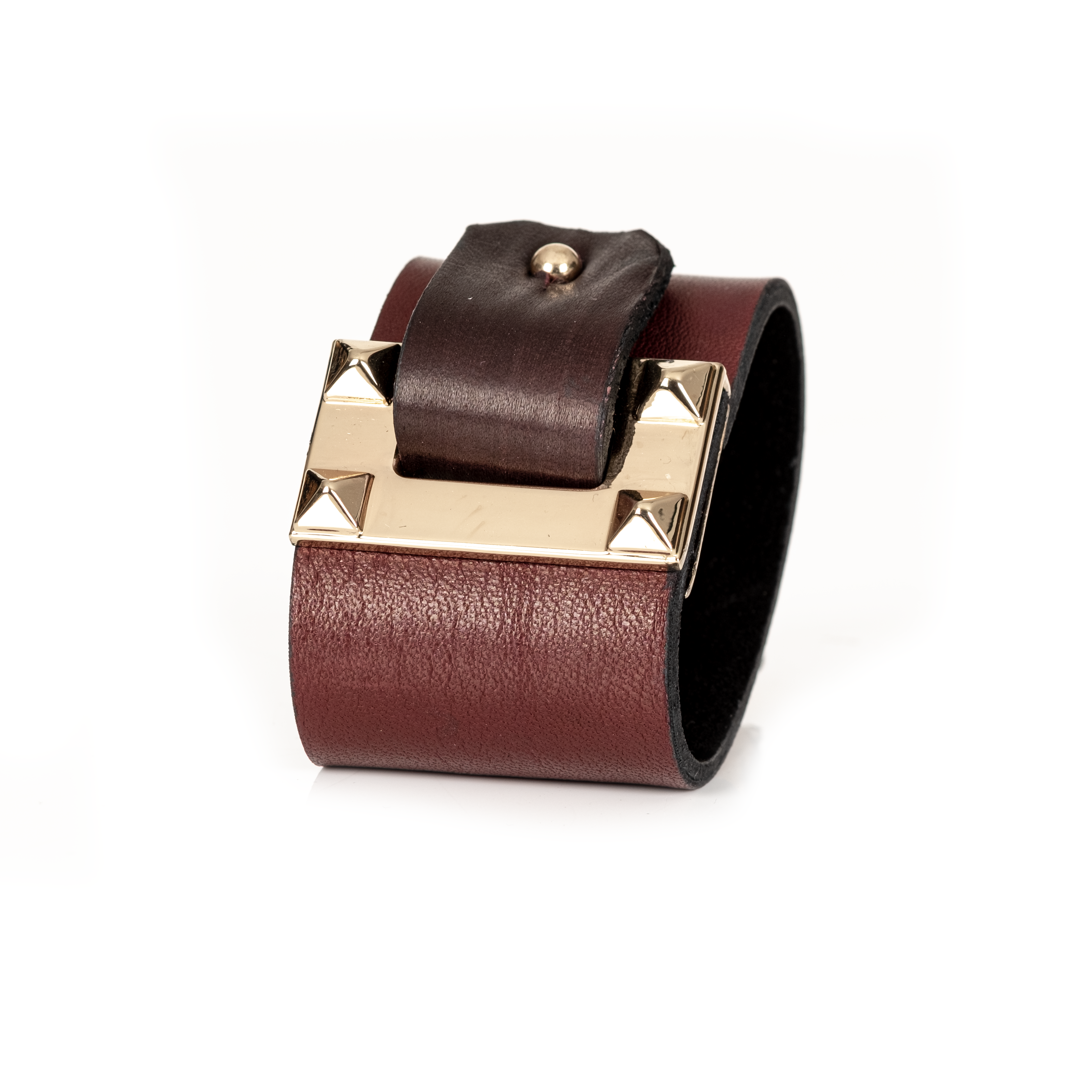 The Vanguard Brown & Dark Chocolate Leather Cuff
