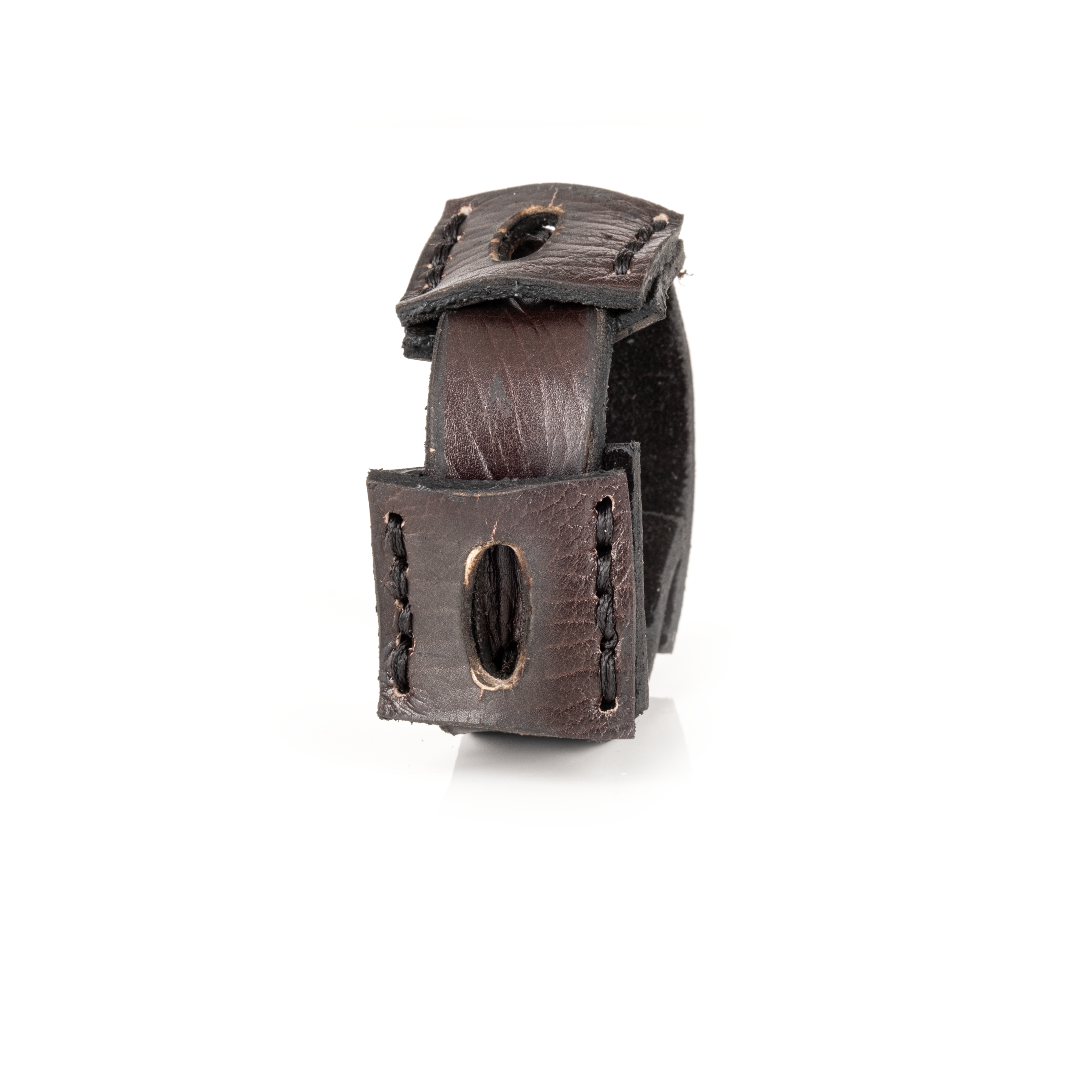 Vanguard Leather Cuff Handcrafted Dark Brown Men’s Bracelet