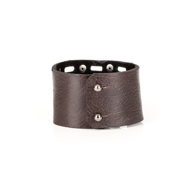 Urban Rivet Leather Cuff Handcrafted Men’s Bracelet