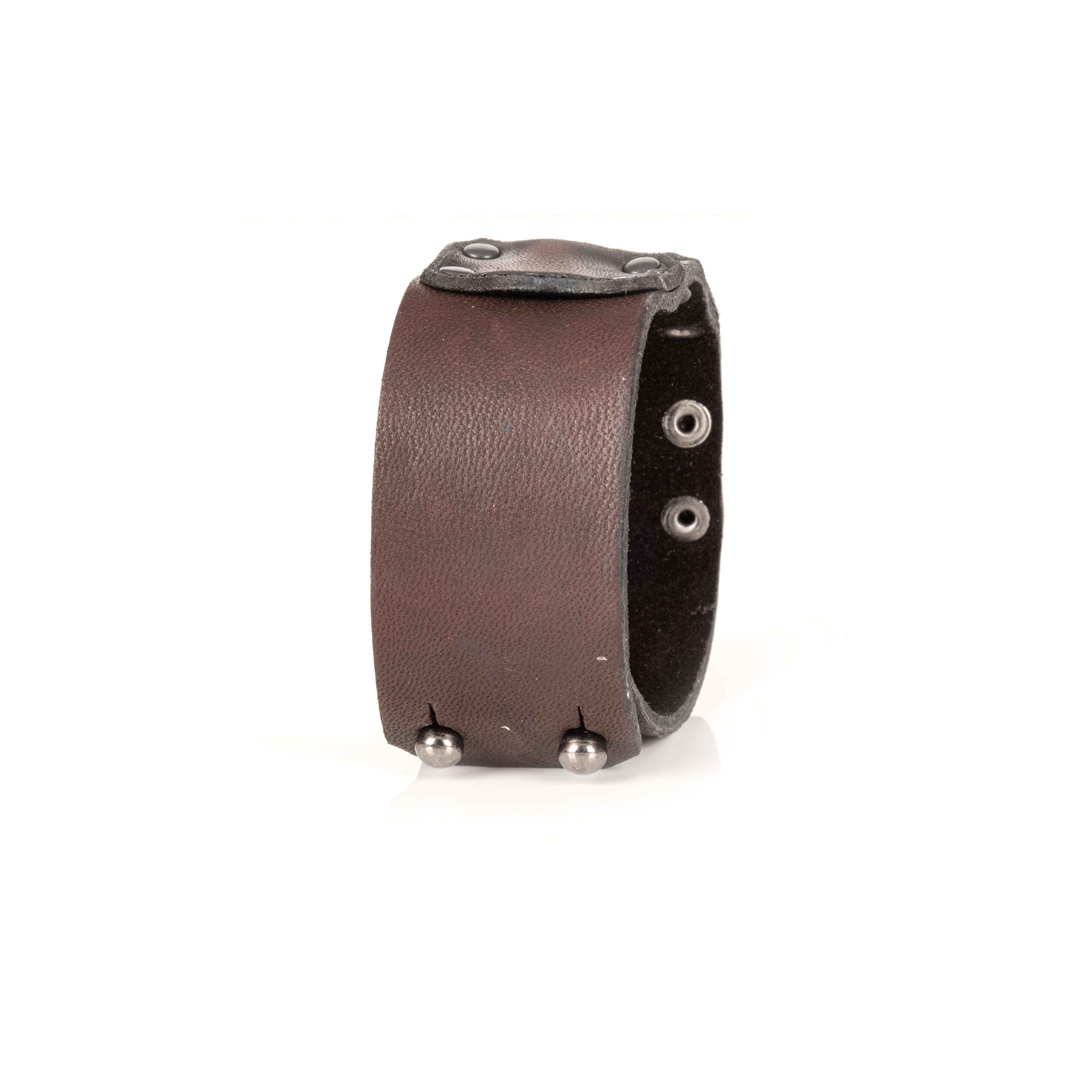 The Ironhide Leather Cuff Handcrafted Men’s Bracelet