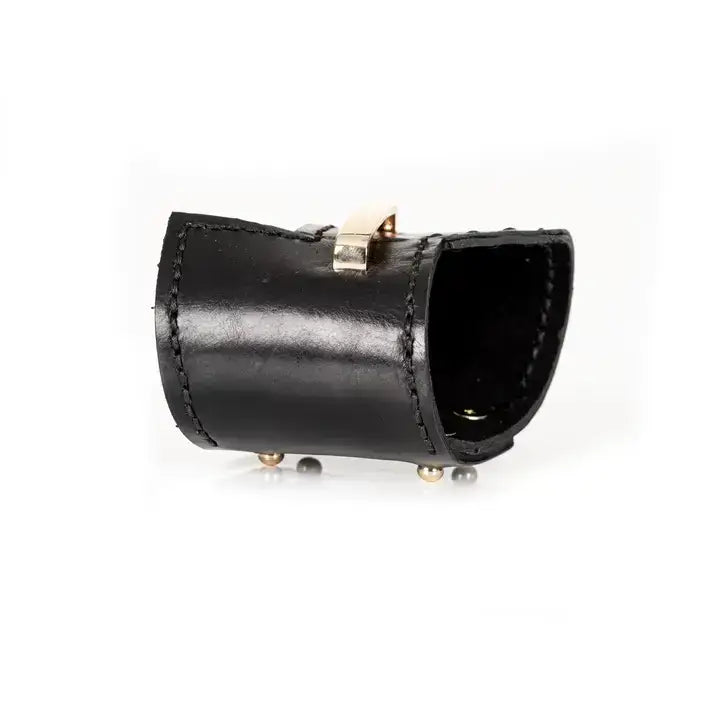 Modern Luxe Leather Cuff Metallic Bronze & Black