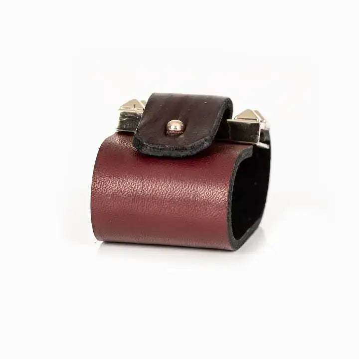 The Vanguard Brown & Dark Chocolate Leather Cuff