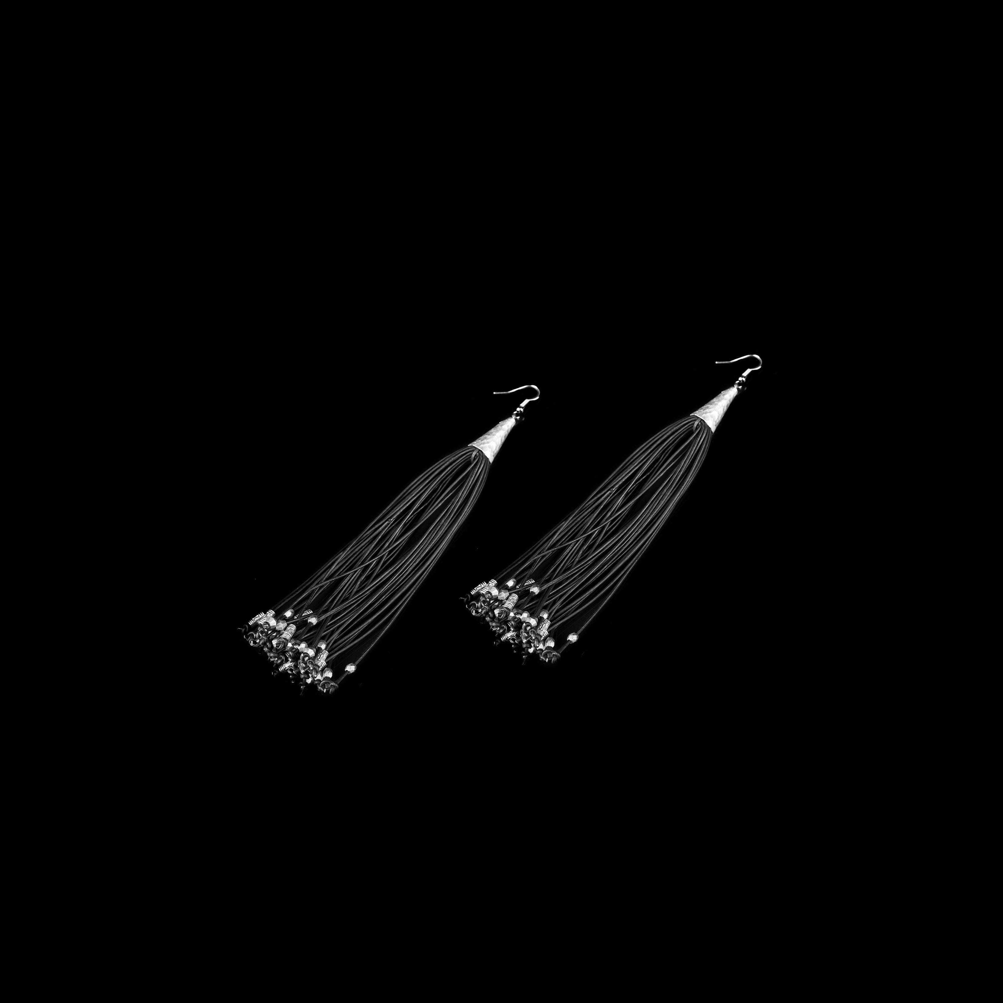 Earrings The azure flame