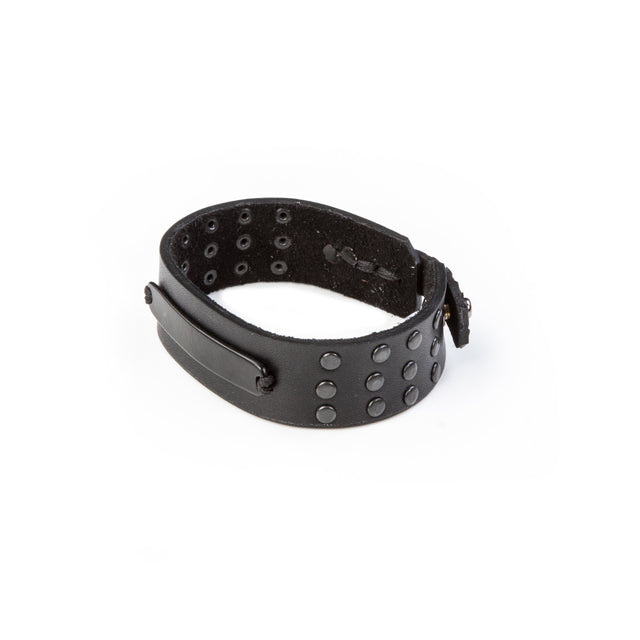 leather bracelet men The Angel Stone