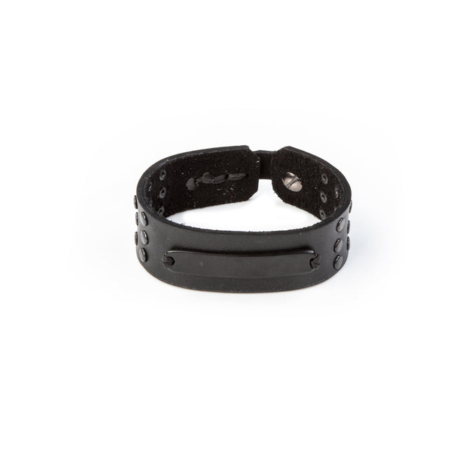 leather bracelet men The Angel Stone