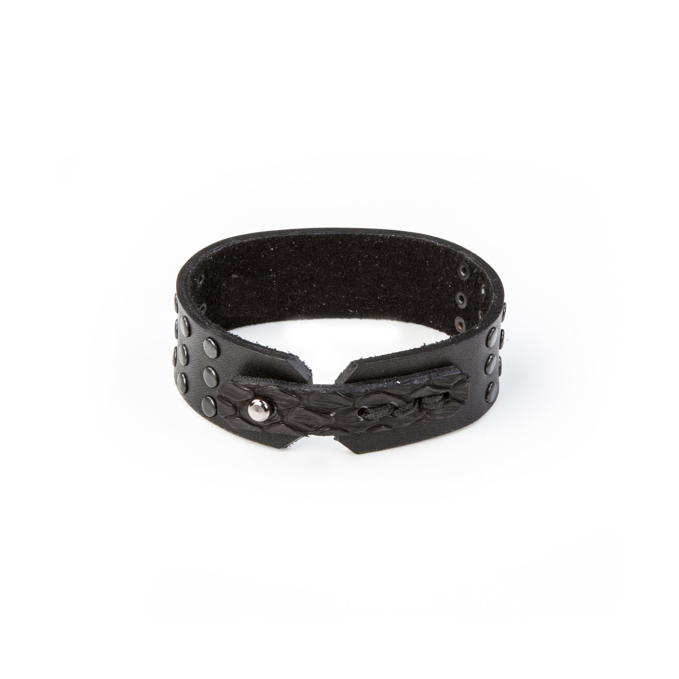 leather bracelet men The Angel Stone