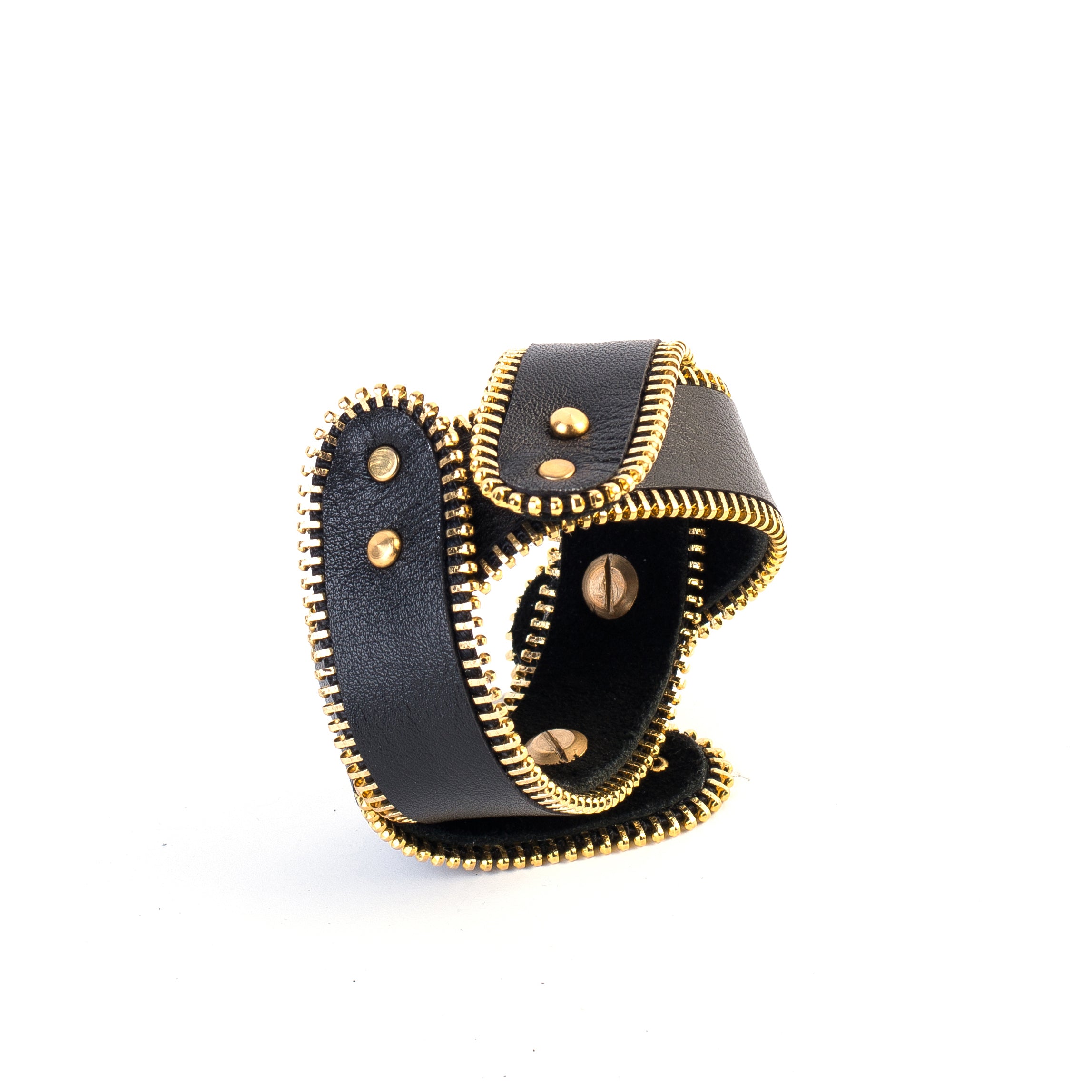 leather bracelet The pink flower