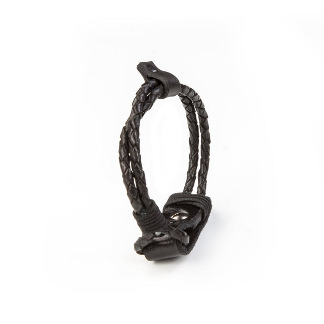 leather bracelet men The Serpent Crest