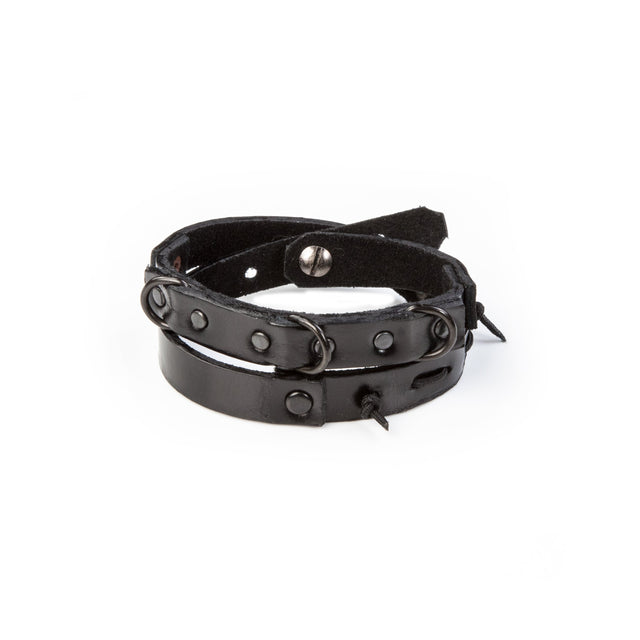 leather bracelet men The Coral Sun