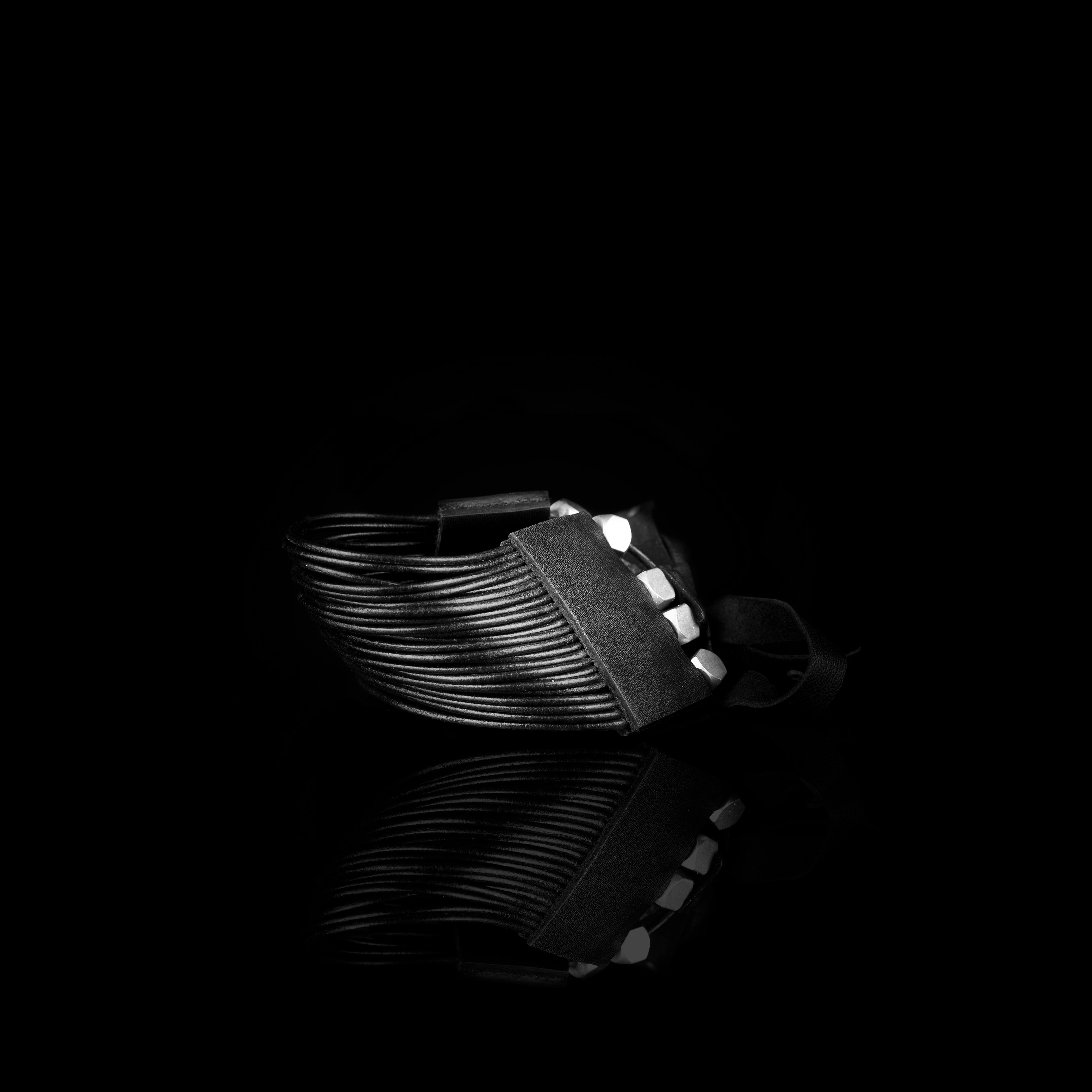 leather bracelet The violet soul