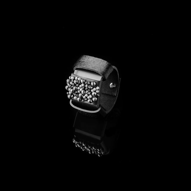 Leather bracelet The Emerald Gift
