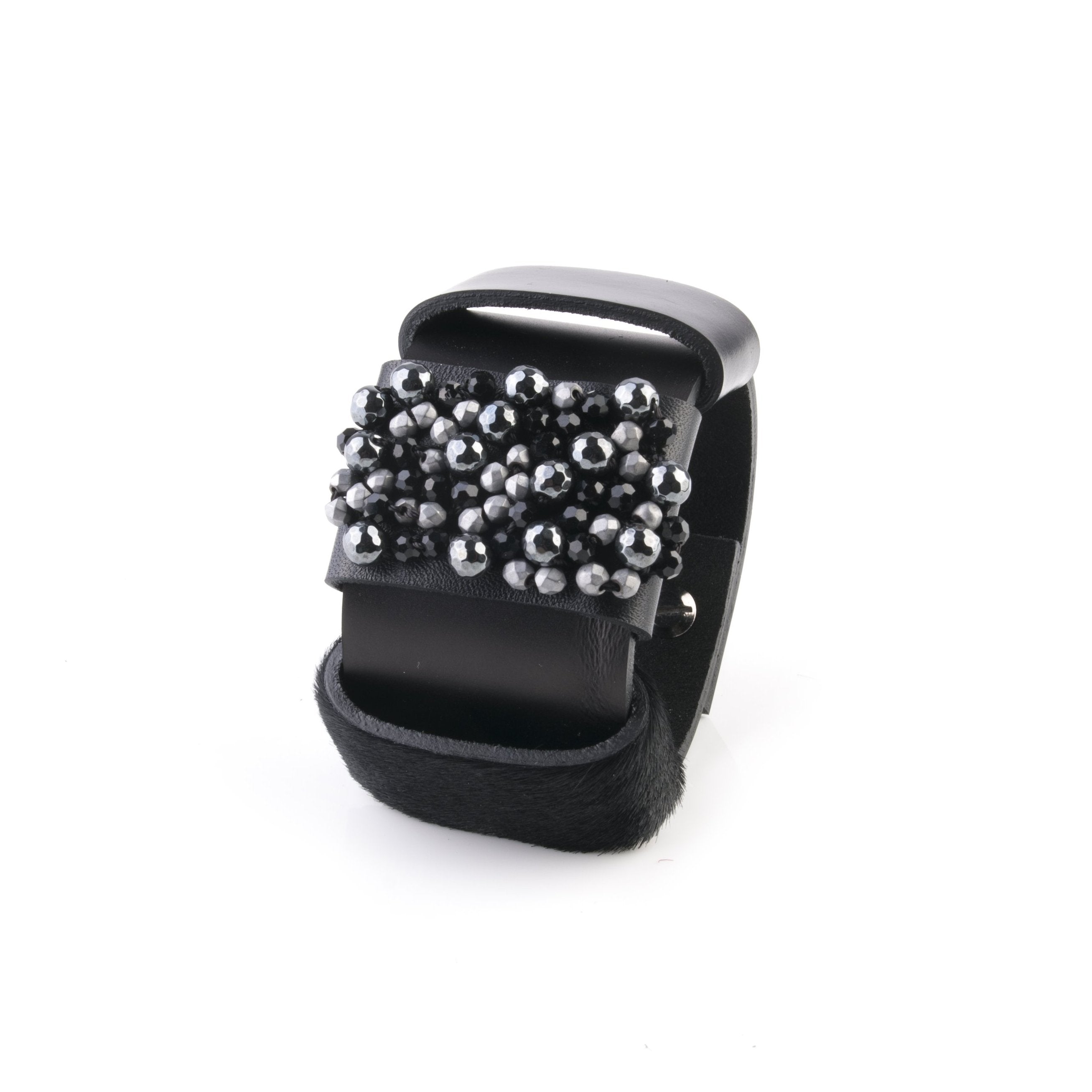 Leather bracelet The Emerald Gift