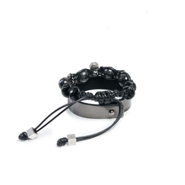 Beads bracelet The emerald clover