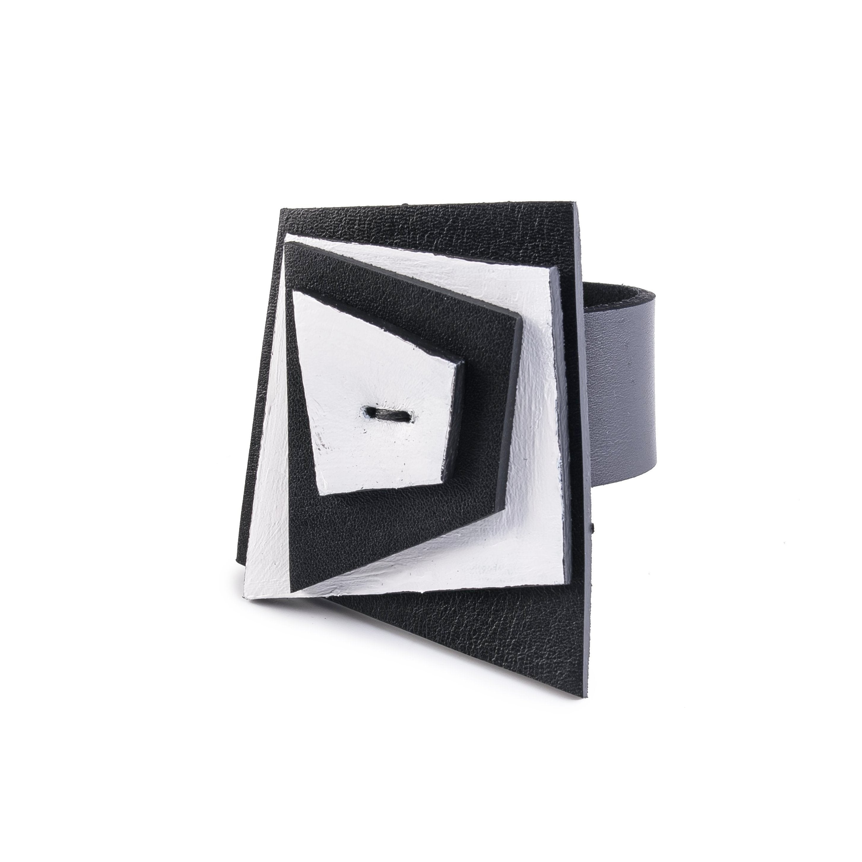 leather bracelet The Defiant Crescent