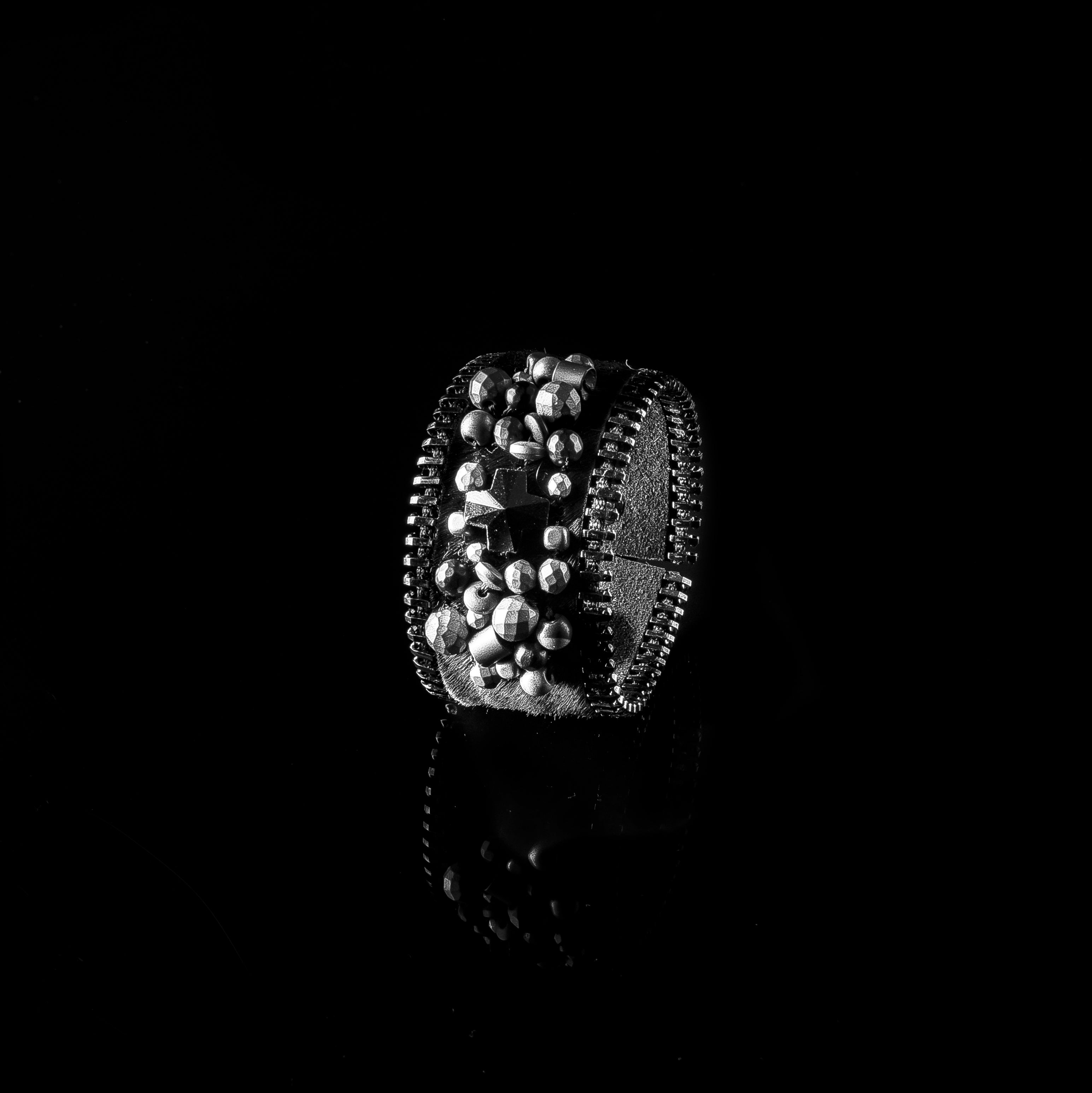 Leather bracelet The Pearl Cross