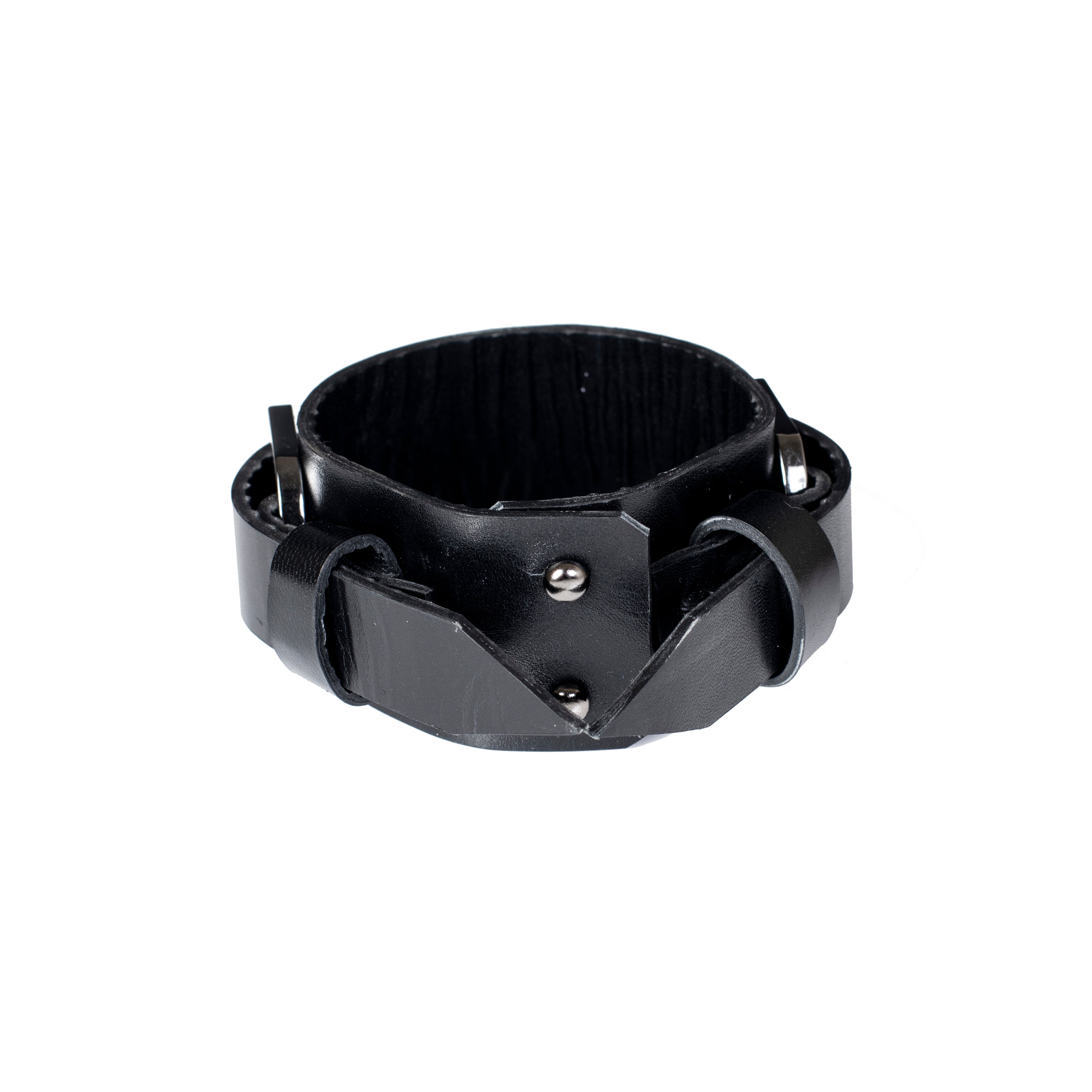 Leather bracelet new The Zircon Drop