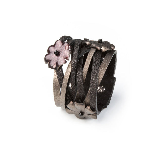 Leather bracelet new The Luminous Drop