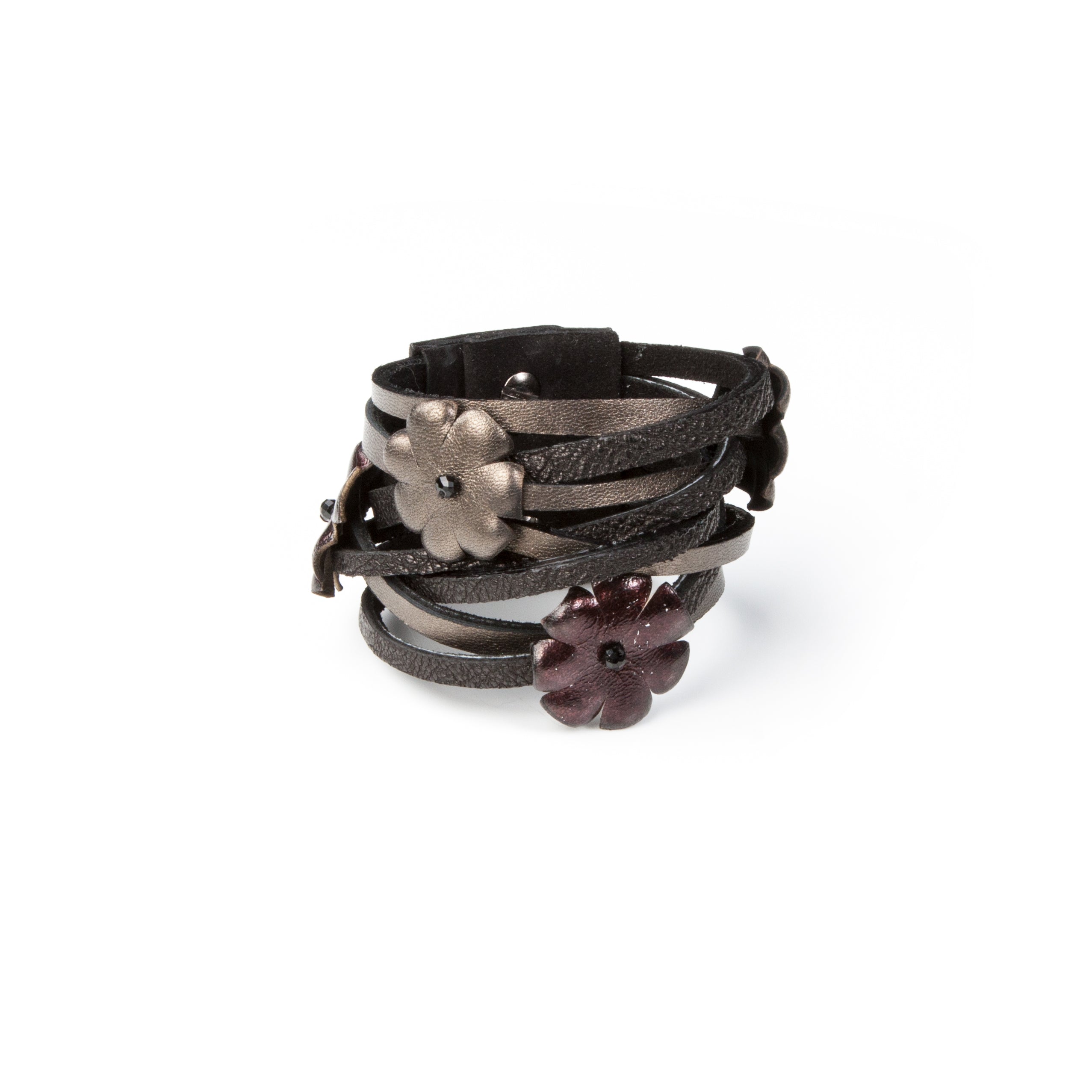 Leather bracelet new The Luminous Drop