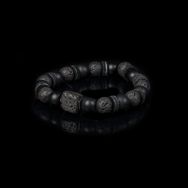 Bead bracelet men The Tinted Crest