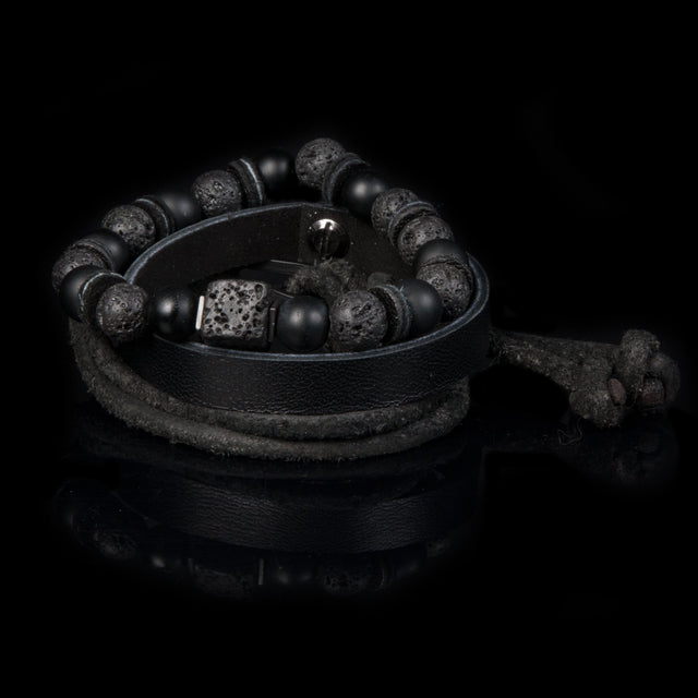 Bead bracelet men The Ruby Rock