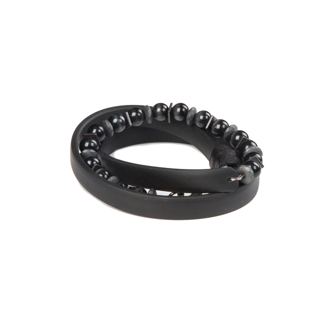 Bead bracelet men The Feline Crest
