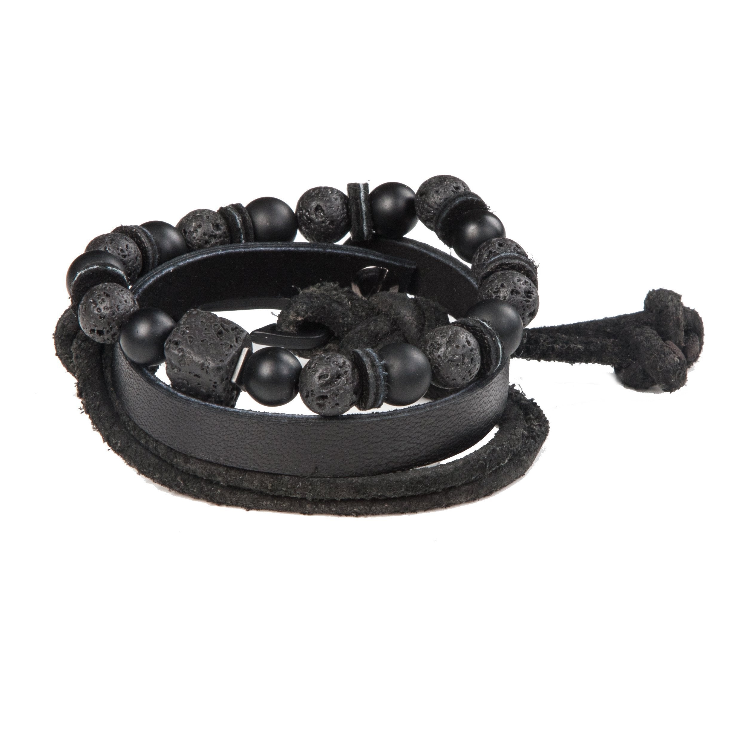 Bead bracelet men The Ruby Rock