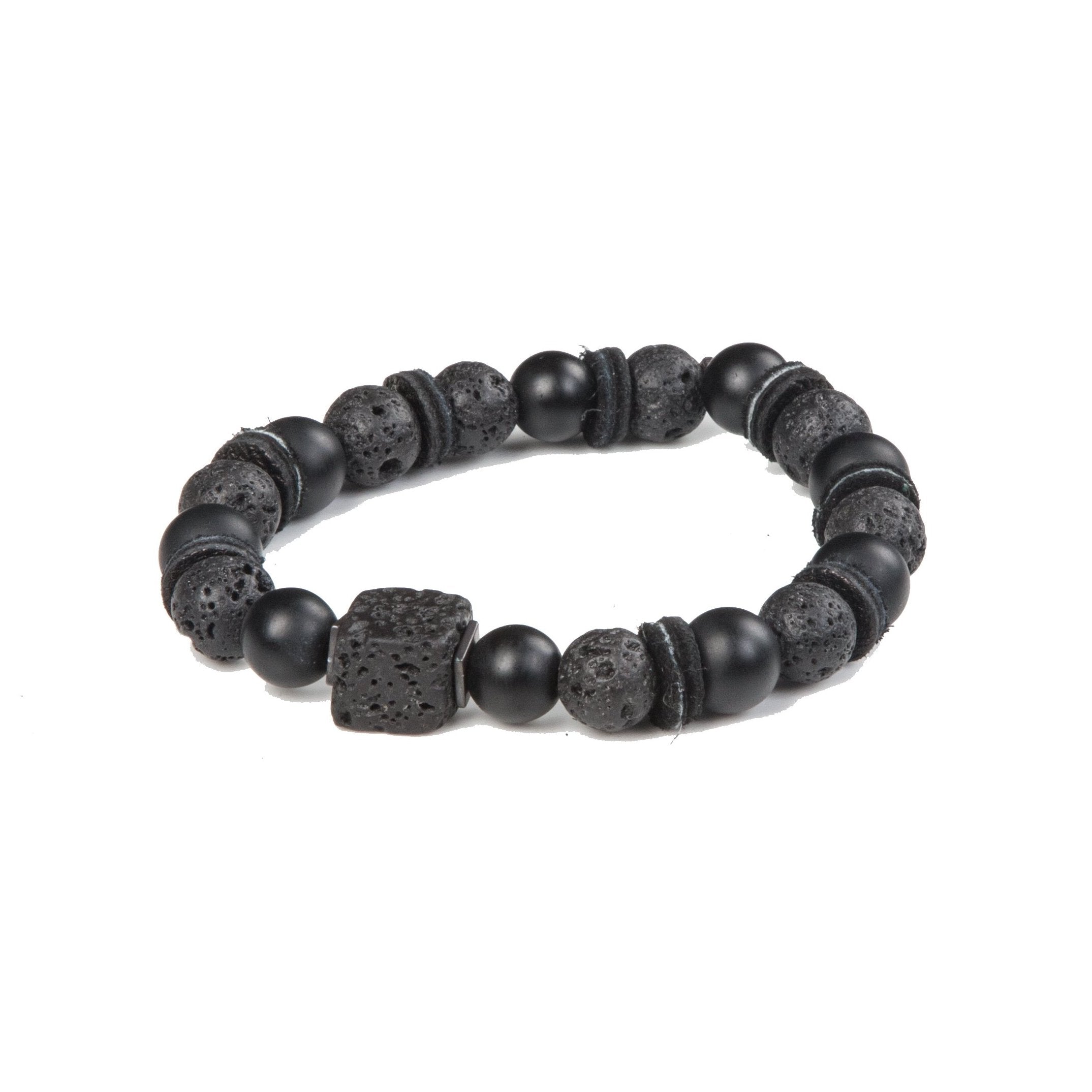 Bead bracelet men The Tinted Crest