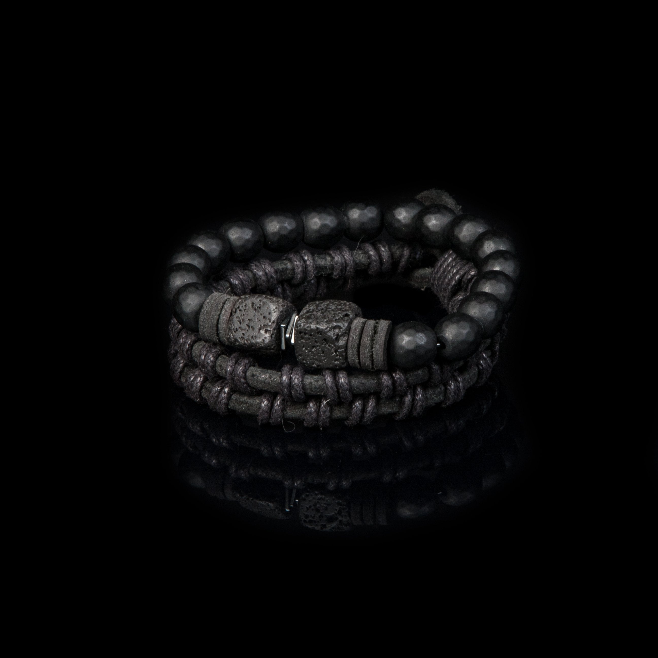 Bead bracelet men The Blushing Beauty