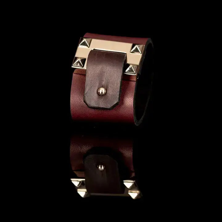 The Vanguard Brown & Dark Chocolate Leather Cuff