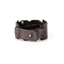 Iron Stitch Leather Cuff Handcrafted Black Leather Bracelet