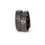 Iron Edge Leather Cuff Handcrafted Black Studded Men’s Cuff