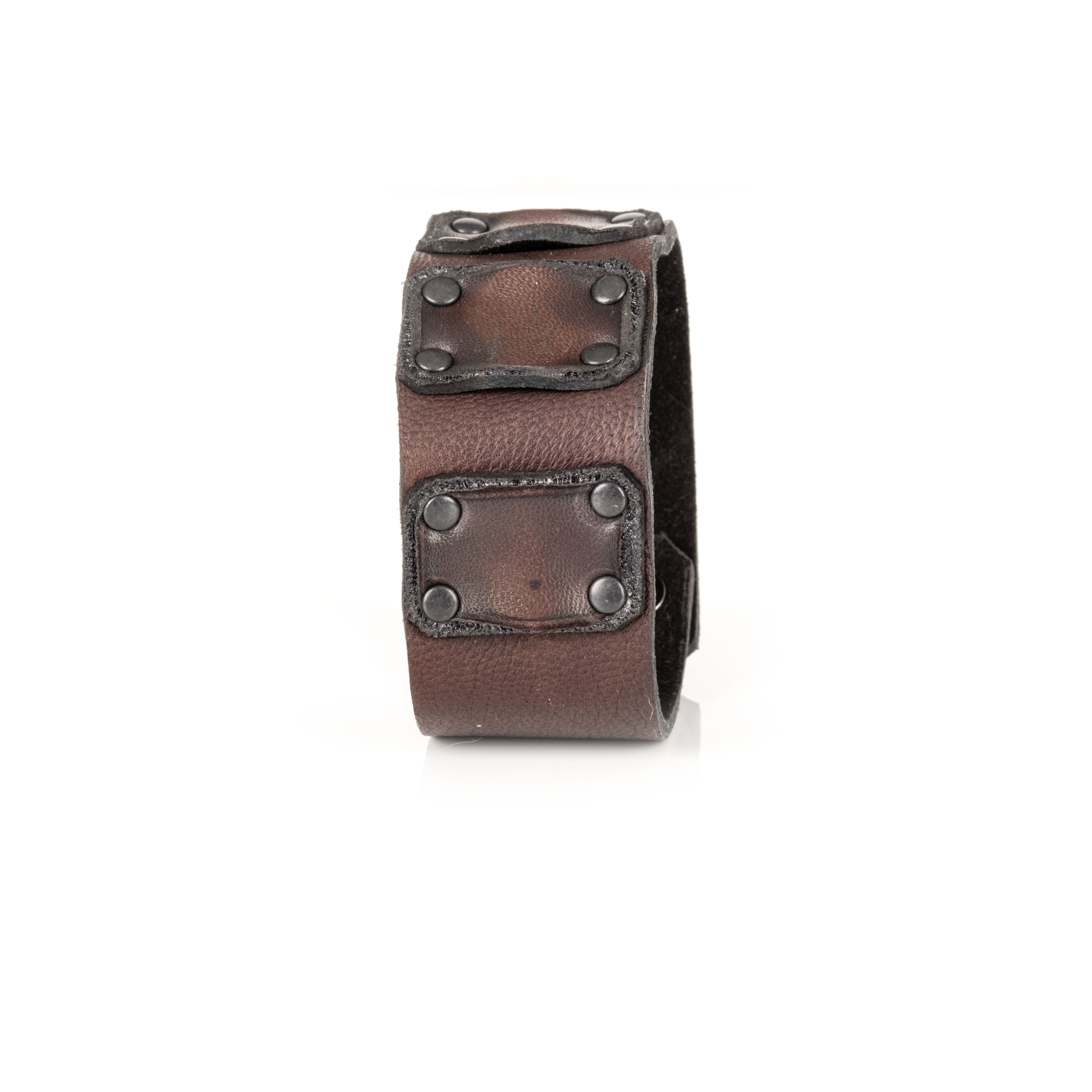 The Ironhide Leather Cuff Handcrafted Men’s Bracelet