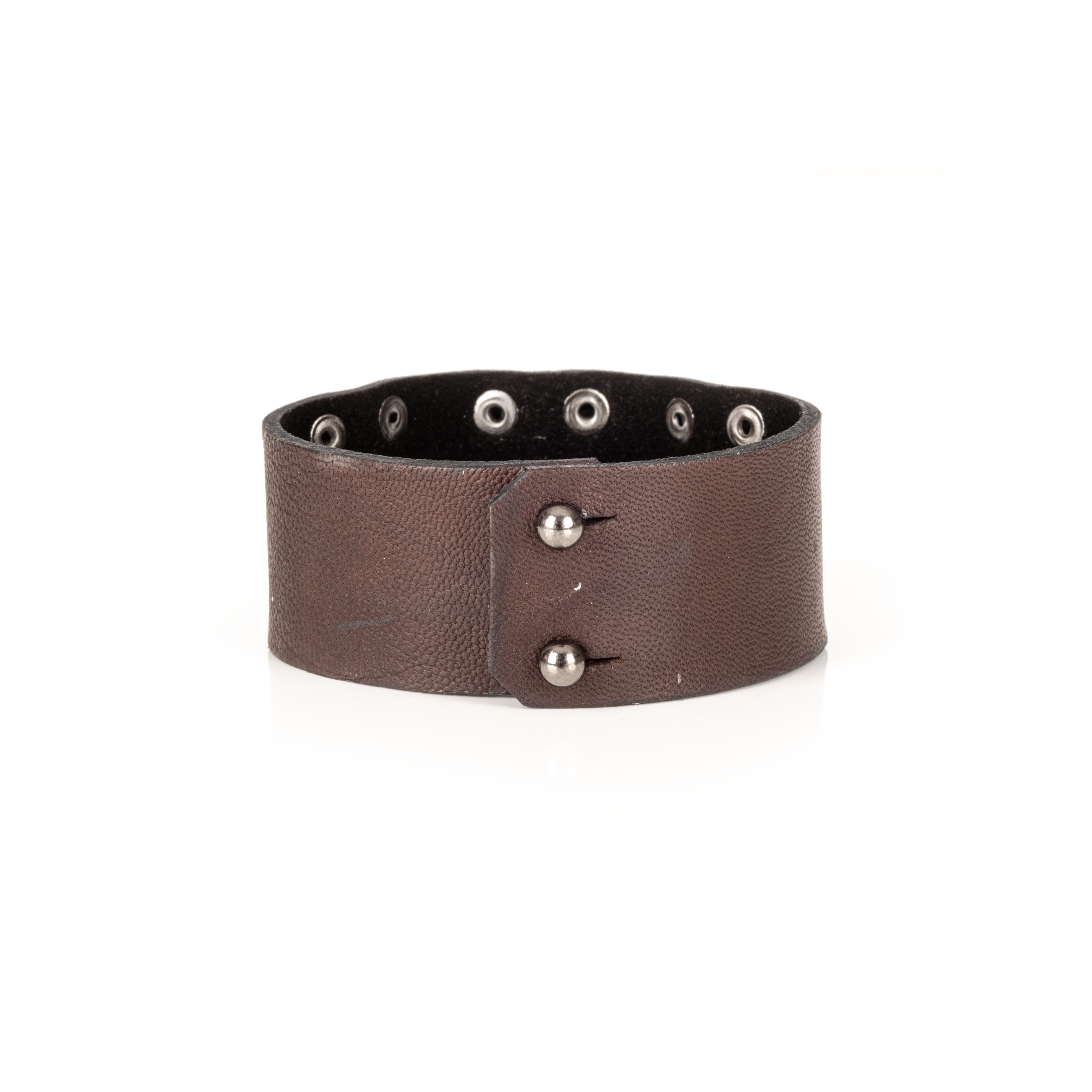 The Ironhide Leather Cuff Handcrafted Men’s Bracelet