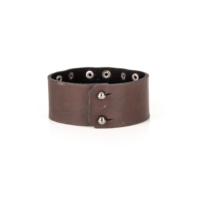 The Ironhide Leather Cuff Handcrafted Men’s Bracelet