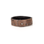 Iron Stitch Leather Cuff Handcrafted Brown Men’s Bracelet