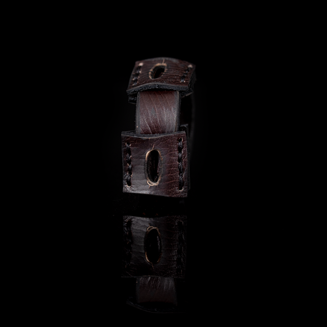 Vanguard Leather Cuff Handcrafted Dark Brown Men’s Bracelet