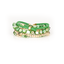 The Emerald Whisper Green & Gold Beaded Bracelet Set