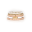 The Soft Glow Nude, White & Gold Layered Bracelet Set