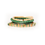 The Earthlight Green & Amber Layered Bracelet Set