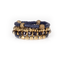 Layered Bead Stack Bracelet Midnight Gold