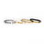Layered Bead Stack Bracelet Black Ivory Gold