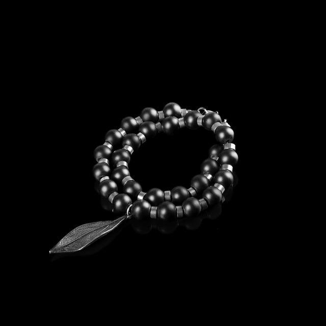 Beads bracelet The lonely leaf