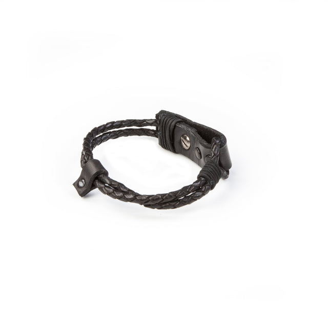 leather bracelet men The Serpent Crest
