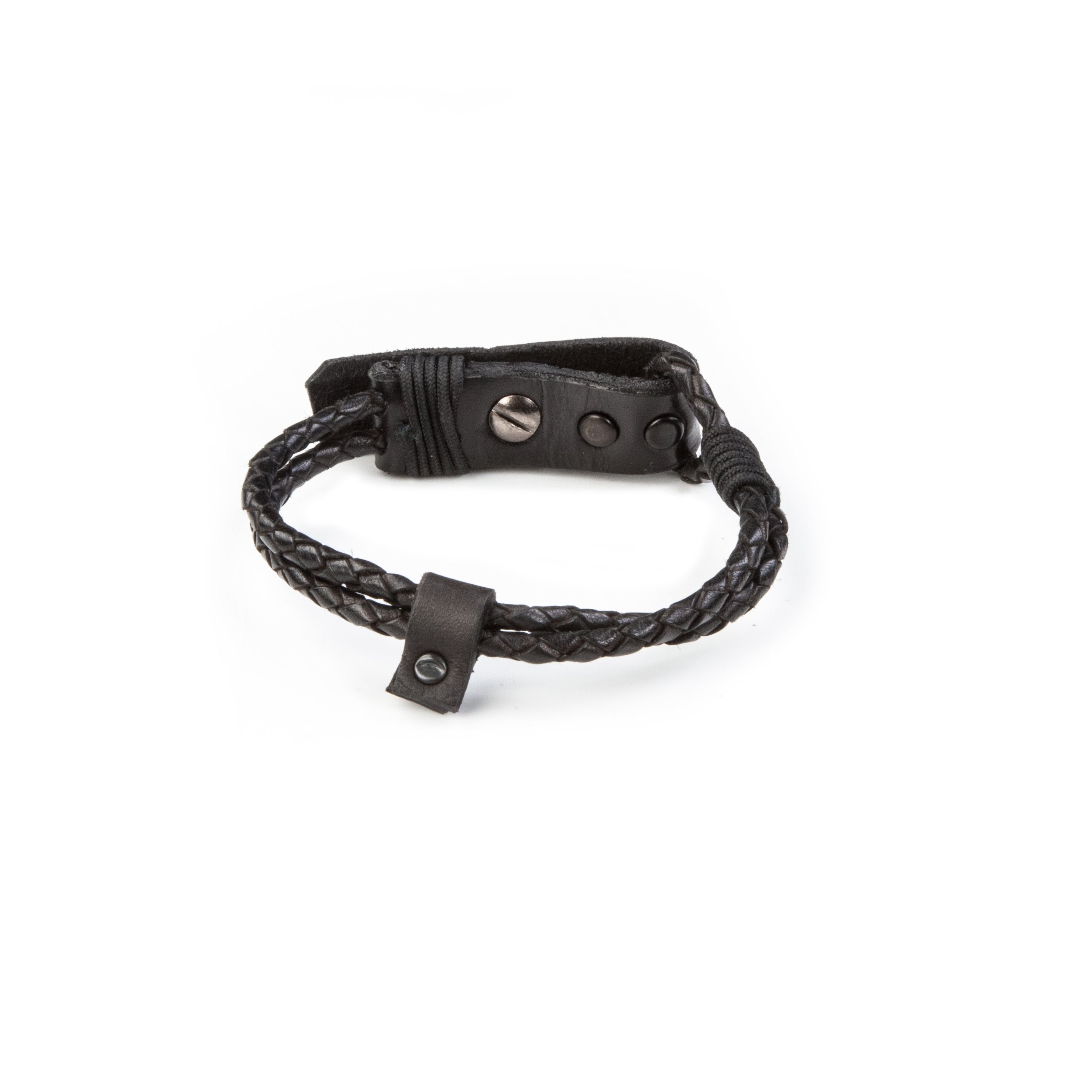 leather bracelet men The Serpent Crest