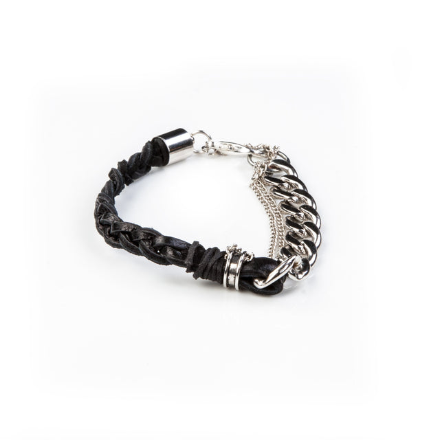 leather bracelet men The Ruby Teardrop