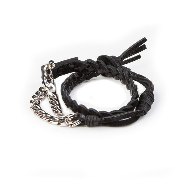 leather bracelet men The Infinite Fan