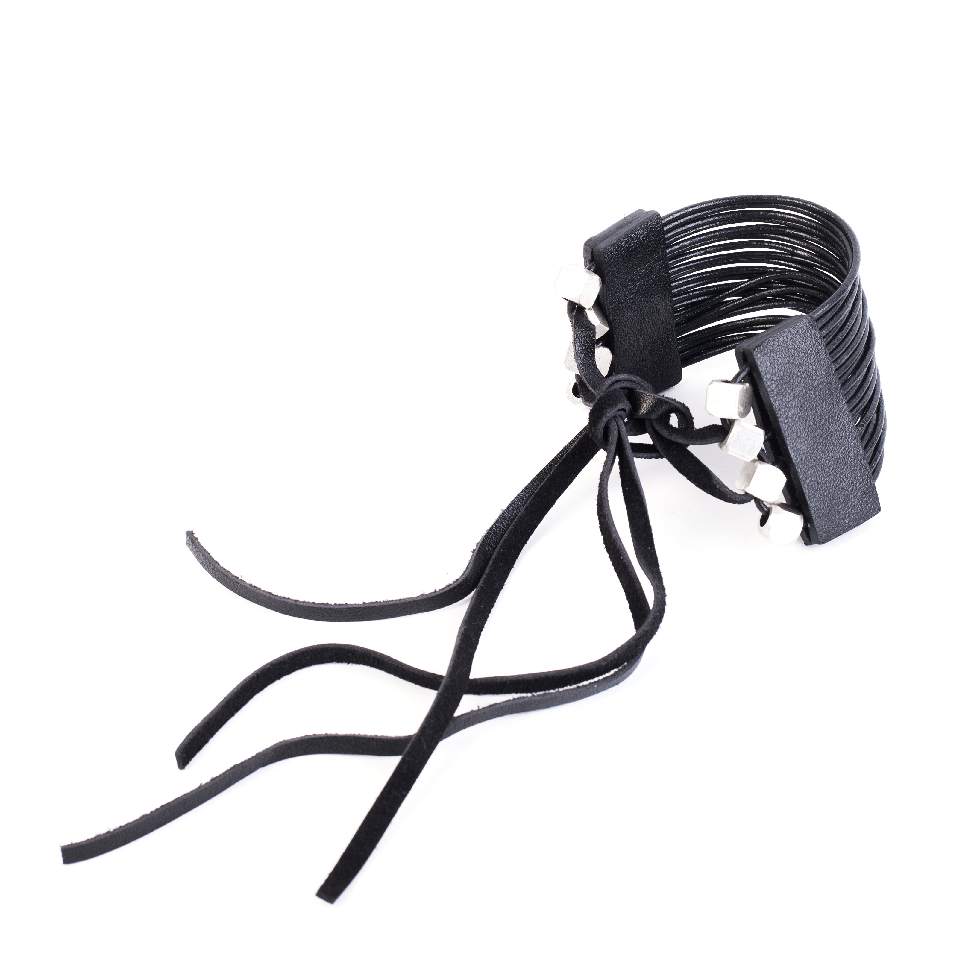 leather bracelet The violet soul